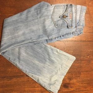 Hudson Faded Flared Jeans